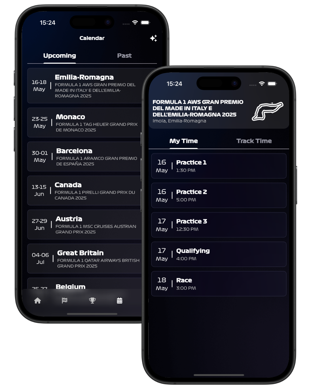 F1 Race Calendar & Schedules
